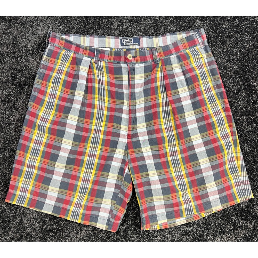 Polo Ralph Lauren‎ Madras Plaid Shorts Size 36